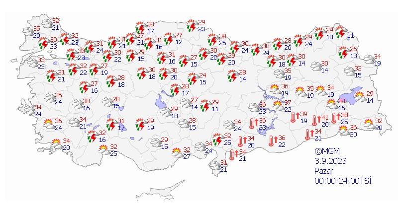 Meteoroloji'den 9 ile sarı kodlu uyarı. Gök gürültülü sağanak yağış geliyor 12